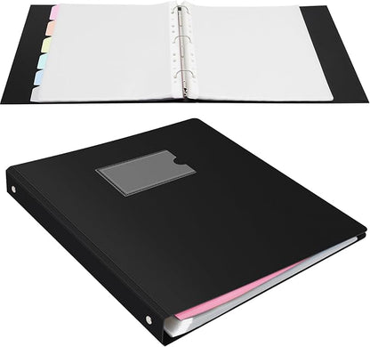 Uquelic 80-Pocket Binder with Plastic Sleeves, High-Capacity Document Organizer - Image 7