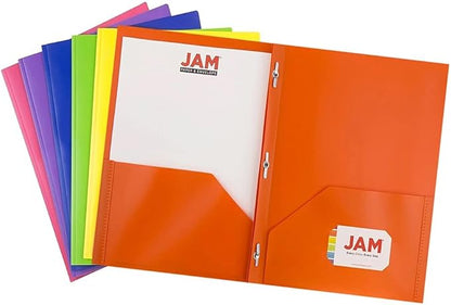 JAM PAPER Plastic Color POP Folders by JAMPaper