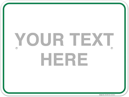 Custom Sign, Personalized Metal Signs, Customize by SigoSigns