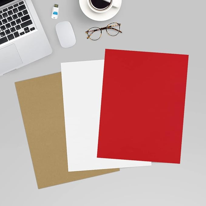 LUXPaper 8.5" x 11" Paper | Letter Size | Ruby Red | 80lb. Text | 250 Qty - Image 6