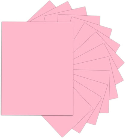 24 Sheets Pink Cardstock 8.5 x 11 Thick Paper, Goefun 80lb Card Stock Printer by Goefun