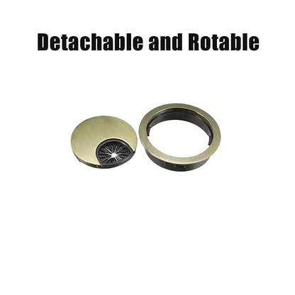 TuTuYa 4PCS Desk Grommet, Bronze Desk Grommet 2Inch Desk Cable Grommet Desk - Image 3