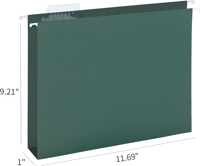 HERKKA Extra Capacity Hanging File Folders, 30 Pack Reinforced Hang Folders - Image 2