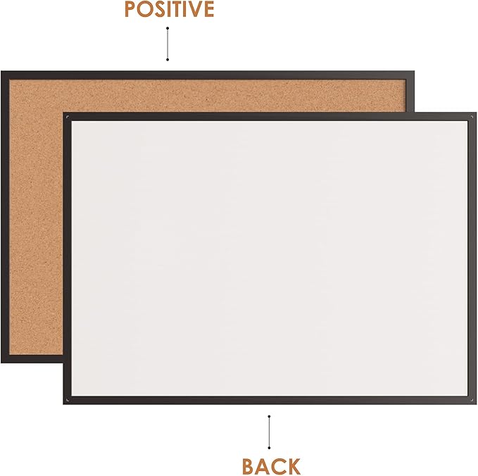 Board2by 2-Pack Cork Board Bulletin Board 36 x 48, Office Board - Image 8