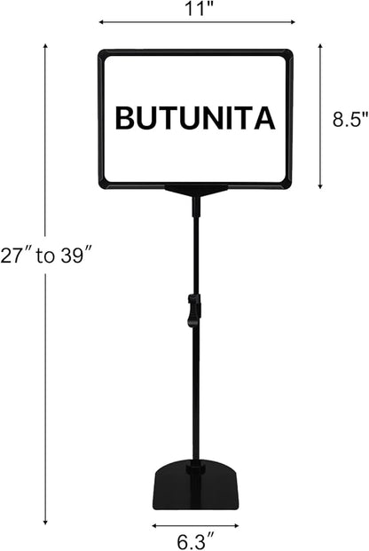 Sign Holder, BUTUNITA Adjustable Sign holder stand 8.5 x 11 Inch - Image 4
