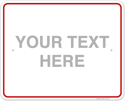 Custom Sign, Personalized Metal Signs, Customize by SigoSigns