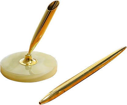 Stone-Style Pen Stand with Zinc Alloy Ballpoint Pen, The best choice - Image 4