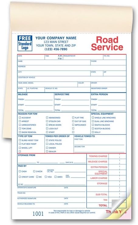 5Forms Towing Service Order Books - Image 2