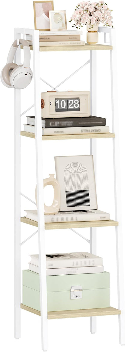 Hzuaneri Ladder Shelf, Bookshelf Bookcase, Freestanding Corner Storage Shelve - Image 9