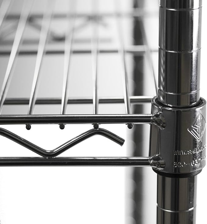 Shelving Inc. 8" d x 42" w Chrome Wire Shelving - Image 4