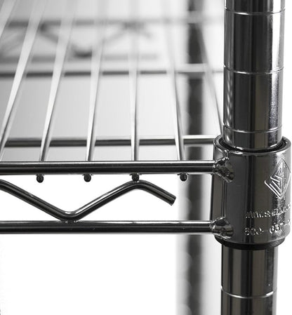 Shelving Inc. 8" d x 42" w Chrome Wire Shelving - Image 4