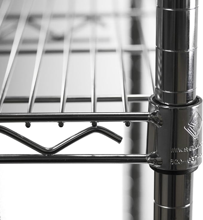 Shelving Inc. 8" d x 24" w Chrome Wire Shelving - Image 4