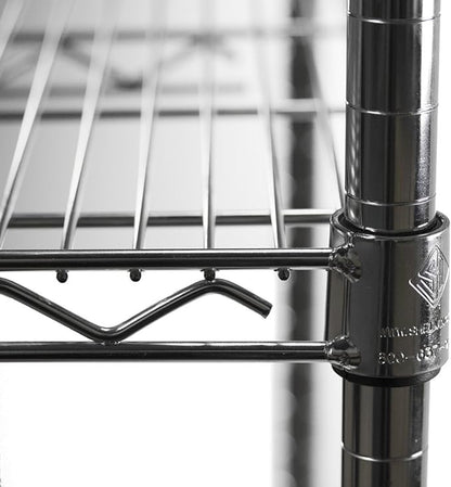 Shelving Inc. 8" d x 24" w Chrome Wire Shelving - Image 4