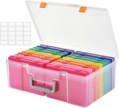 Photo Storage Box 5 x 7 Inches, 18 Inner Extra Large Photo Boxes by PAKCHOICE