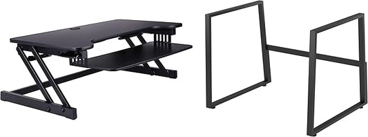 Rocelco 37.5" Height Adjustable Standing Desk Converter by Rocelco