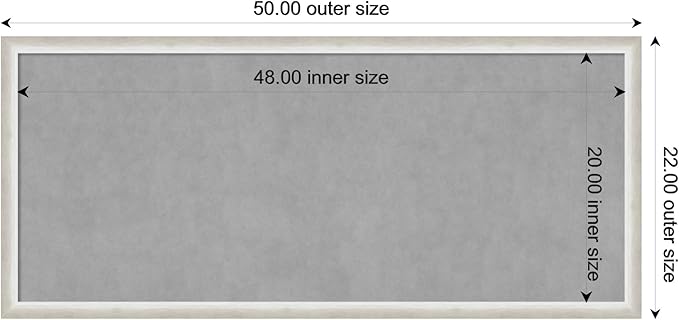 Amanti Art Silver Framed Magnetic Board 22x50 Oversize Vision Board - Image 4