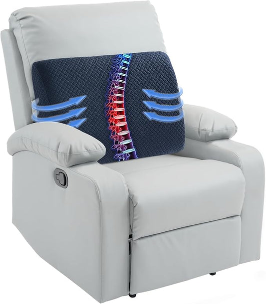 HOMBYS Lumbar Support Pillow for Recliner Chair, Memory Foam Back Support by HOMBYS