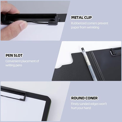 FRETONBA Clipboard Folder, A4 Foldable Clipboard - Image 3