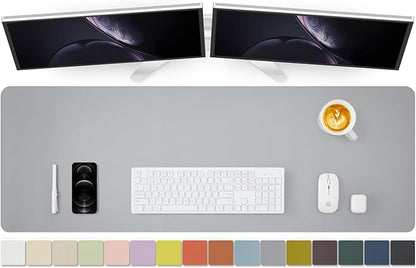 Large Desk Mat - 47.2"x 17" Non-Slip PU Desk Pad by HOMIEAZICOZI