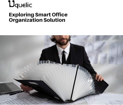 Uquelic 26 Pockets Expanding File Folder Organizer - Image 7