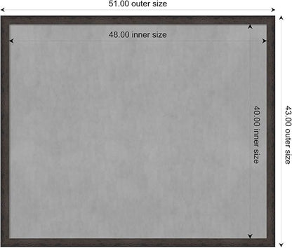 Amanti Art Black Framed Magnetic Board 43x51 Oversize Vision Board - Image 4
