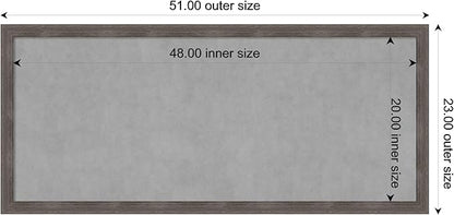 Amanti Art Grey Framed Magnetic Board 23x51 Oversize Vision Board - Image 4
