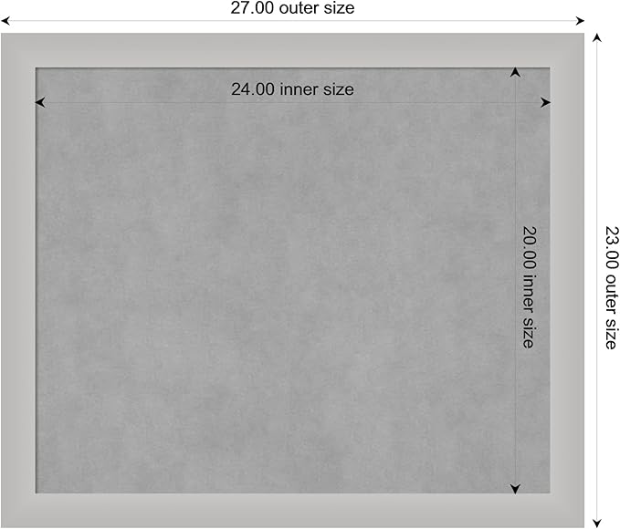 Amanti Art Silver Framed Magnetic Board 23x27 Medium Vision Board - Image 4