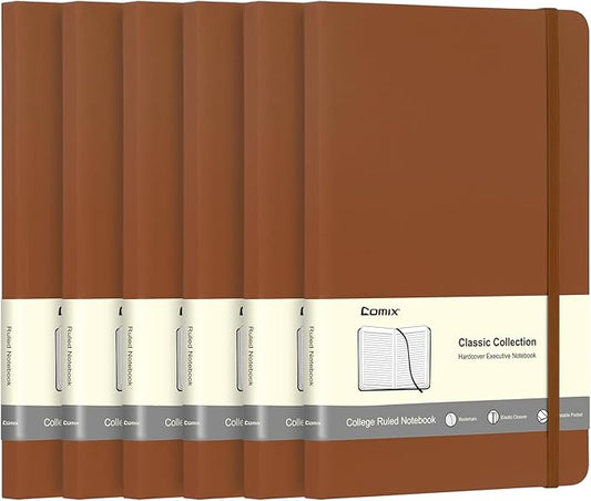 Comix 6 Pack Lined Journal Notebooks by Comix