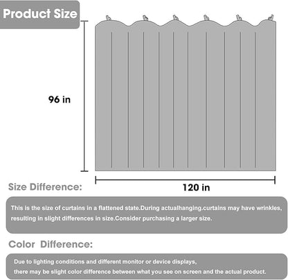 Cbsroro Room Divider Blackout Curtain Track Curtains Wall Dividers Panels Screen - Image 6