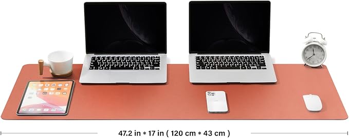Large Desk Mat - 47.2"x 17" Non-Slip PU Desk Pad - Image 2