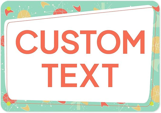 Custom Sign, Custom Street Sign, 11 Font Colors, 13 Font Styles, 4 Hole Options by MySignCenter