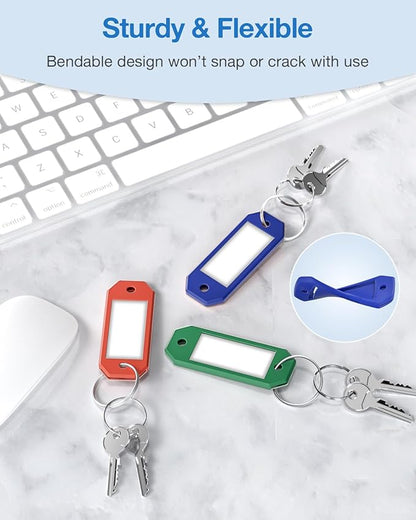 ttstar 40 Pack Key Tags Identifiers – Hexagon Design Key Rings - Image 7