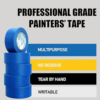 10 Rolls Painters Tape 2 inch Wide, General Purpose Blue Painters Tape - Image 5