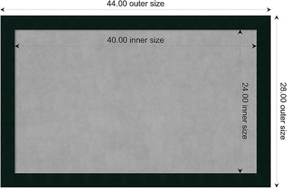 Amanti Art Black Framed Magnetic Board 28x44 Large Vision Board - Image 4