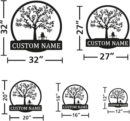 Personalized Valentines Metal Wall Sign, Custom Infinity Heart Love Couple Name - Image 4
