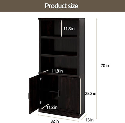Bevfint 70 Inch Tall Bookcase - Image 2