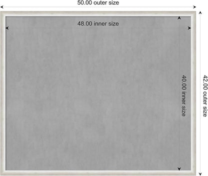 Amanti Art Silver Framed Magnetic Board 42x50 Oversize Vision Board - Image 4