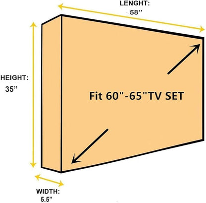 BroilPro Accessories Outdoor 60"-65" TV Set Cover, Scratch Resistant Liner - Image 5