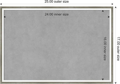 Amanti Art Silver Framed Magnetic Board 17x25 Medium Vision Board - Image 4