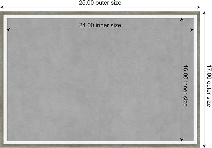 Amanti Art Silver Framed Magnetic Board 17x25 Medium Vision Board - Image 3