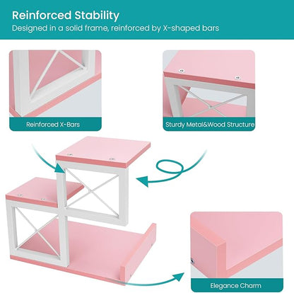 ELITEROO Desktop Shelf, Aesthetic Desk Organizer Table Top Mini Bookshelf - Image 6