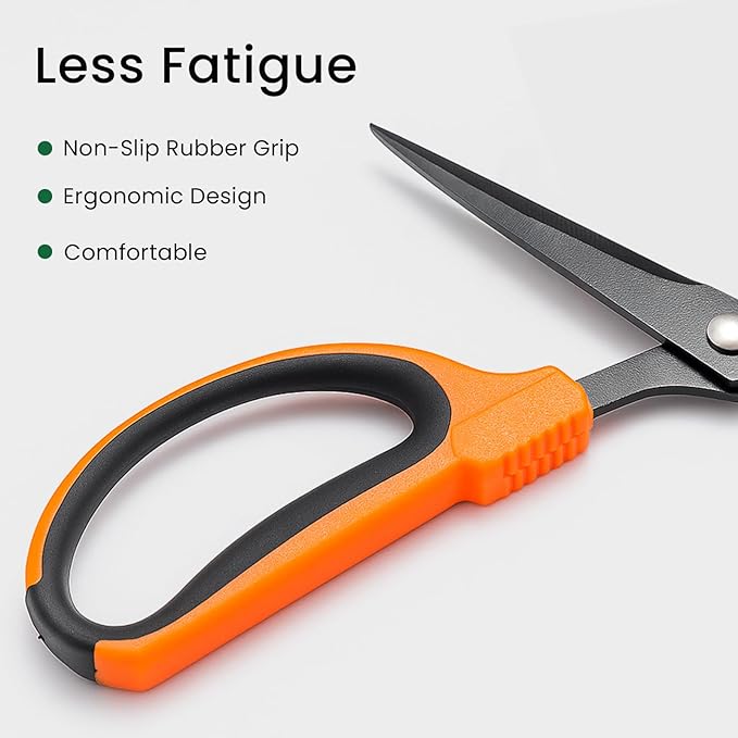 GROWNEER 1 Packs Trimming Scissors Teflon Coated Non Stick Blades Pruning - Image 4