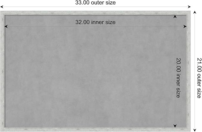 Amanti Art Silver Framed Magnetic Board 21x33 Large Vision Board - Image 4