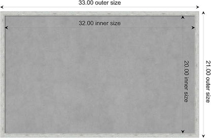 Amanti Art Silver Framed Magnetic Board 21x33 Large Vision Board - Image 3