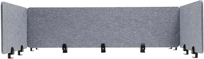 ReFocus Raw Clamp-On Acoustic Desk Divider Mounted Privacy Panel Set – Reduce by HAOREBAIYU