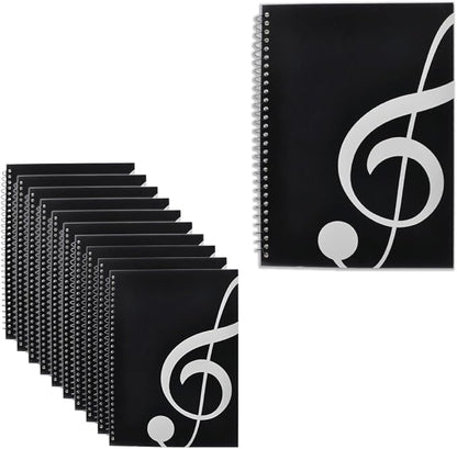 10 Pcs Music Notebook, Music Staff Notebook, 50 Sheets/100 Pages Blank Sheet by Unknown