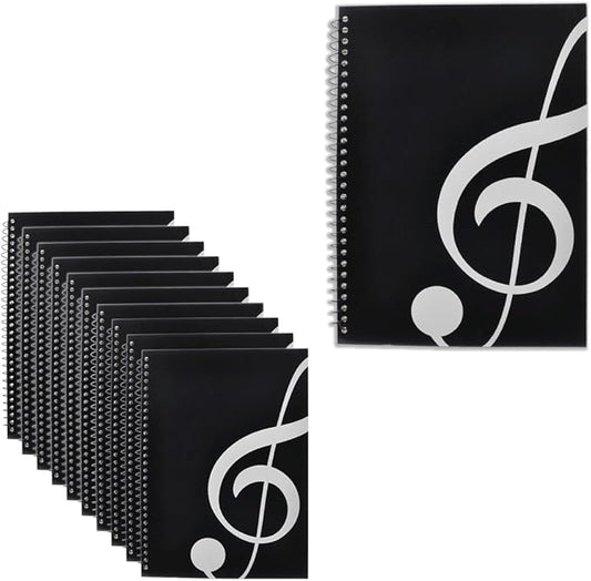 10 Pcs Music Notebook, Music Staff Notebook, 50 Sheets/100 Pages Blank Sheet by Unknown