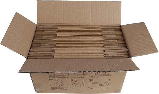 PHAREGE 13x10x2 inch Shipping Boxes Bulk 25 Pack Brown, Tab Lock Tuck Top - Image 6