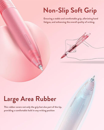Four Candies 12Pack 0.5mm Quick Dry Retractable Gel Pen Set, Cute Transparent - Image 8