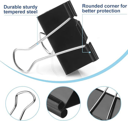 48 Pack Extra Large Binder Clips 2 Inch Paper Clip Large Binding Clip, Jumbo - Image 3